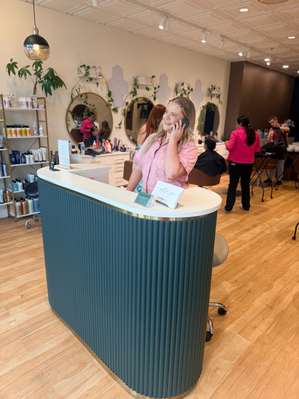 The busy floor at Canterbury & Co. Salon in Gulf Coast Town Center, Fort Myers.